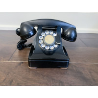 Telephone NORTHERN ELECTRIC CANADA Rotary Black F1 1940s Vintage It Works Telephone NORTHERN ELECTRIC CANADA Rotary Black F1 1940s Vintage It Works
