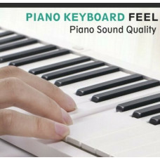 Foldable Piano Keyboard 88 Keys Portable 128 Tones Dual Speaker